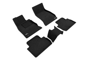 Kia Stinger Floor Mats - Front and Rear - 3D MAXpider - Elegant Series - Black - `18-`22 Kia Stinger Floor Mats - Front and Rear - 3D MAXpider - Elegant Series - Black - `18-`22